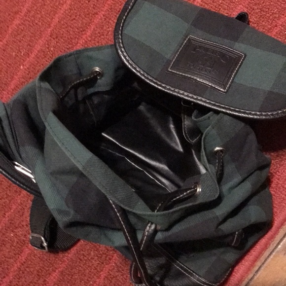 Green plaid Backpack 😀.     OS - Picture 4 of 4